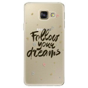 Plastové pouzdro iSaprio - Follow Your Dreams - black - Samsung Galaxy A3 2016