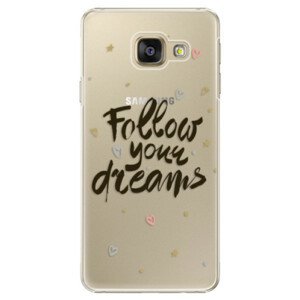 Plastové pouzdro iSaprio - Follow Your Dreams - black - Samsung Galaxy A3 2016