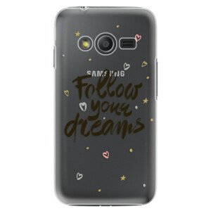 Plastové pouzdro iSaprio - Follow Your Dreams - black - Samsung Galaxy Trend 2 Lite