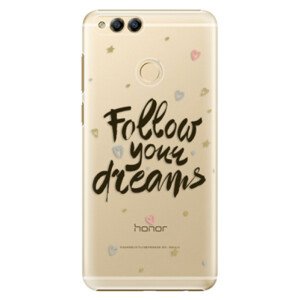 Plastové pouzdro iSaprio - Follow Your Dreams - black - Huawei Honor 7X