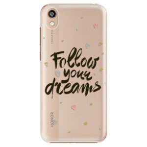 Plastové pouzdro iSaprio - Follow Your Dreams - black - Huawei Honor 8S