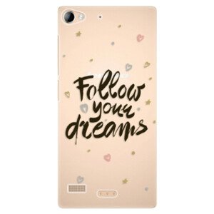 Plastové pouzdro iSaprio - Follow Your Dreams - black - Lenovo Vibe X2