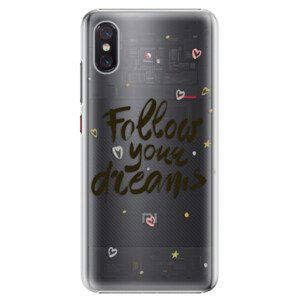 Plastové pouzdro iSaprio - Follow Your Dreams - black - Xiaomi Mi 8 Pro