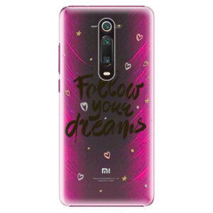 Plastové pouzdro iSaprio - Follow Your Dreams - black - Xiaomi Mi 9T