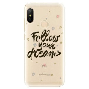 Plastové pouzdro iSaprio - Follow Your Dreams - black - Xiaomi Mi A2 Lite