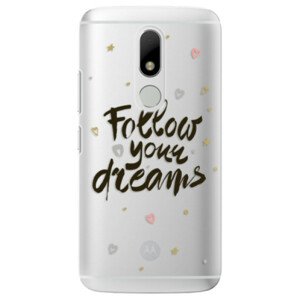 Plastové pouzdro iSaprio - Follow Your Dreams - black - Lenovo Moto M