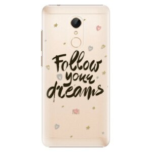 Plastové pouzdro iSaprio - Follow Your Dreams - black - Xiaomi Redmi 5