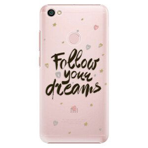 Plastové pouzdro iSaprio - Follow Your Dreams - black - Xiaomi Redmi Note 5A / 5A Prime