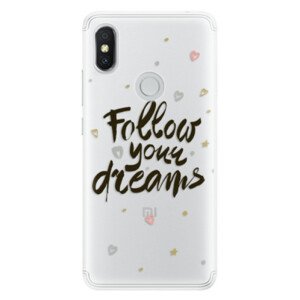 Silikonové pouzdro iSaprio - Follow Your Dreams - black - Xiaomi Redmi S2