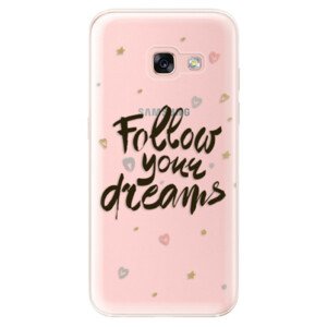 Odolné silikonové pouzdro iSaprio - Follow Your Dreams - black - Samsung Galaxy A3 2017