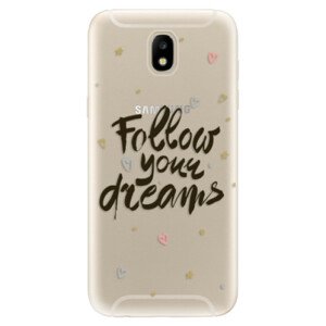 Odolné silikonové pouzdro iSaprio - Follow Your Dreams - black - Samsung Galaxy J5 2017