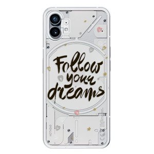 Odolné silikonové pouzdro iSaprio - Follow Your Dreams - black - Nothing Phone (1)