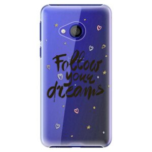 Plastové pouzdro iSaprio - Follow Your Dreams - black - HTC U Play