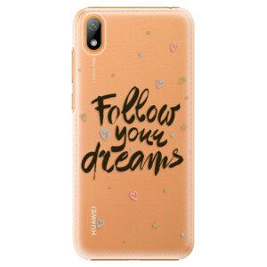 Plastové pouzdro iSaprio - Follow Your Dreams - black - Huawei Y5 2019