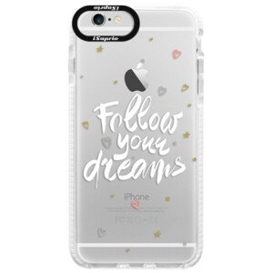 Silikonové pouzdro Bumper iSaprio - Follow Your Dreams - white - iPhone 6 Plus/6S Plus