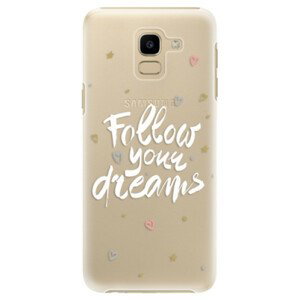 Plastové pouzdro iSaprio - Follow Your Dreams - white - Samsung Galaxy J6