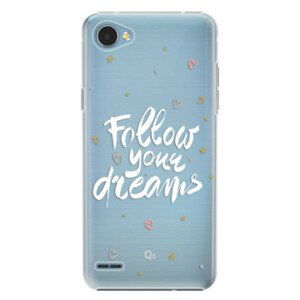 Plastové pouzdro iSaprio - Follow Your Dreams - white - LG Q6