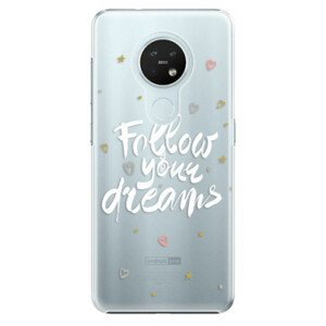 Plastové pouzdro iSaprio - Follow Your Dreams - white - Nokia 7.2