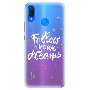 Silikonové pouzdro iSaprio - Follow Your Dreams - white - Huawei Nova 3i