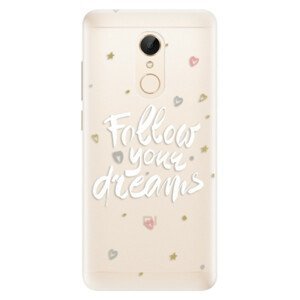 Silikonové pouzdro iSaprio - Follow Your Dreams - white - Xiaomi Redmi 5