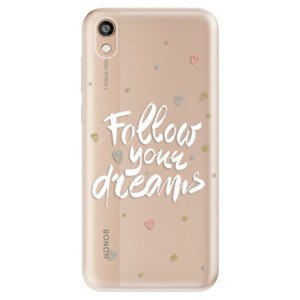 Odolné silikonové pouzdro iSaprio - Follow Your Dreams - white - Huawei Honor 8S