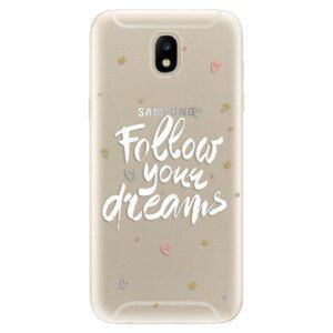 Odolné silikonové pouzdro iSaprio - Follow Your Dreams - white - Samsung Galaxy J5 2017