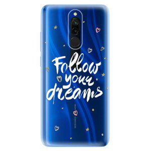 Odolné silikonové pouzdro iSaprio - Follow Your Dreams - white - Xiaomi Redmi 8