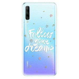 Odolné silikonové pouzdro iSaprio - Follow Your Dreams - white - Huawei P Smart Pro