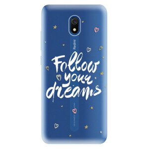 Odolné silikonové pouzdro iSaprio - Follow Your Dreams - white - Xiaomi Redmi 8A