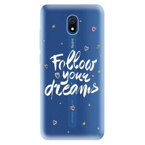 Odolné silikonové pouzdro iSaprio - Follow Your Dreams - white - Xiaomi Redmi 8A