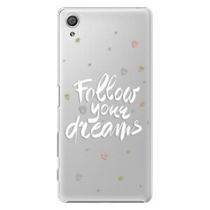 Plastové pouzdro iSaprio - Follow Your Dreams - white - Sony Xperia X