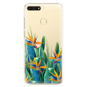 Plastové pouzdro iSaprio - Exotic Flowers - Huawei Honor 7A