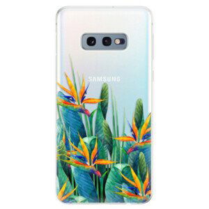Odolné silikonové pouzdro iSaprio - Exotic Flowers - Samsung Galaxy S10e