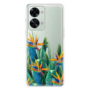 Odolné silikonové pouzdro iSaprio - Exotic Flowers - OnePlus Nord 2T 5G