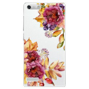 Plastové pouzdro iSaprio - Fall Flowers - Huawei Ascend G6