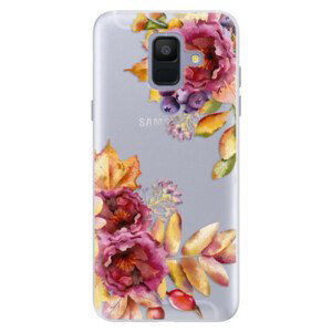 Silikonové pouzdro iSaprio - Fall Flowers - Samsung Galaxy A6