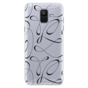 Silikonové pouzdro iSaprio - Fancy - black - Samsung Galaxy A6