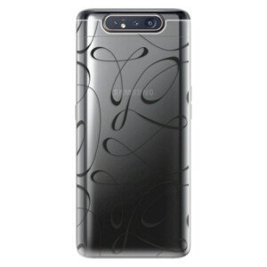 Odolné silikonové pouzdro iSaprio - Fancy - black - Samsung Galaxy A80