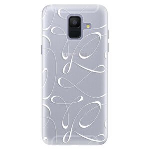 Silikonové pouzdro iSaprio - Fancy - white - Samsung Galaxy A6