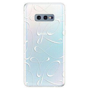 Odolné silikonové pouzdro iSaprio - Fancy - white - Samsung Galaxy S10e