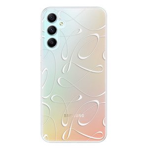 Odolné silikonové pouzdro iSaprio - Fancy - white - Samsung Galaxy A34 5G