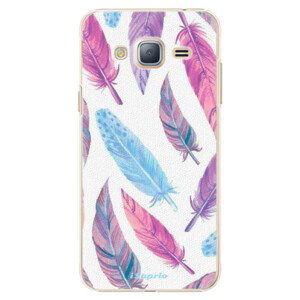 Plastové pouzdro iSaprio - Feather Pattern 10 - Samsung Galaxy J3 2016