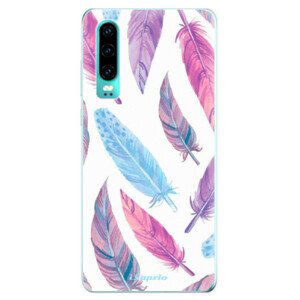 Odolné silikonové pouzdro iSaprio - Feather Pattern 10 - Huawei P30