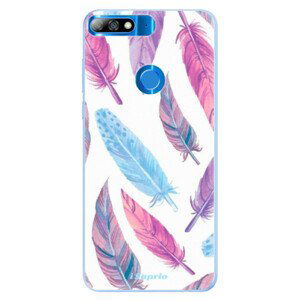 Silikonové pouzdro iSaprio - Feather Pattern 10 - Huawei Y7 Prime 2018