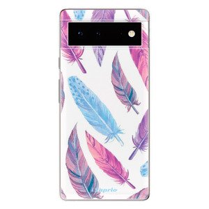 Odolné silikonové pouzdro iSaprio - Feather Pattern 10 - Google Pixel 6 5G