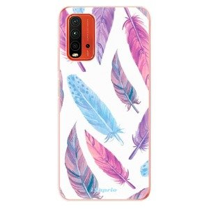 Odolné silikonové pouzdro iSaprio - Feather Pattern 10 - Xiaomi Redmi 9T