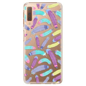 Plastové pouzdro iSaprio - Feather Pattern 01 - Samsung Galaxy A7 (2018)