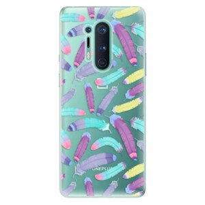 Odolné silikonové pouzdro iSaprio - Feather Pattern 01 - OnePlus 8 Pro