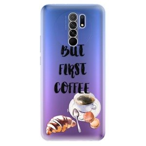 Odolné silikonové pouzdro iSaprio - First Coffee - Xiaomi Redmi 9