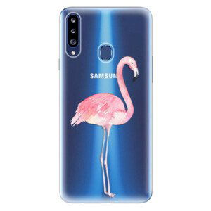 Odolné silikonové pouzdro iSaprio - Flamingo 01 - Samsung Galaxy A20s